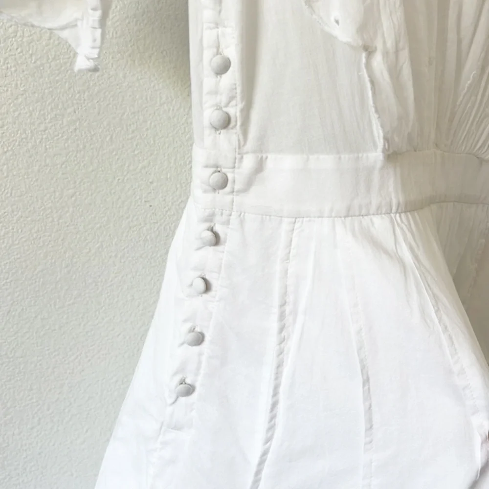 & Other Stories Palm Embroidered Scallop Dress - Picture 7 of 16